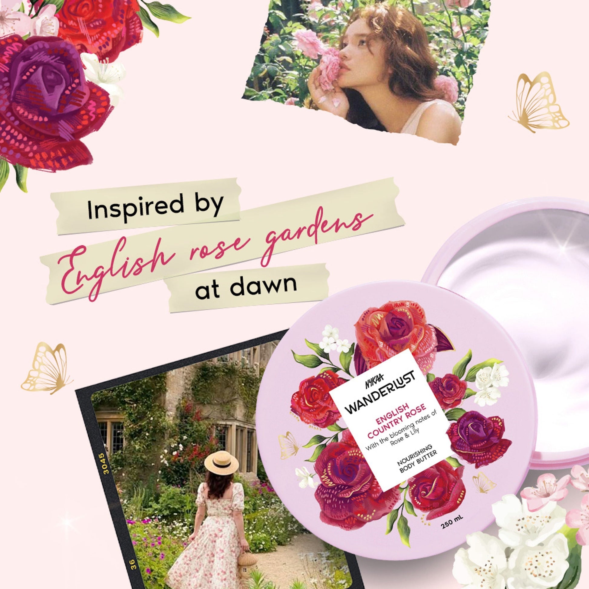 Wanderlust English Country Rose Body Butter  Grab2Buy Wanderlust Grab2Buy