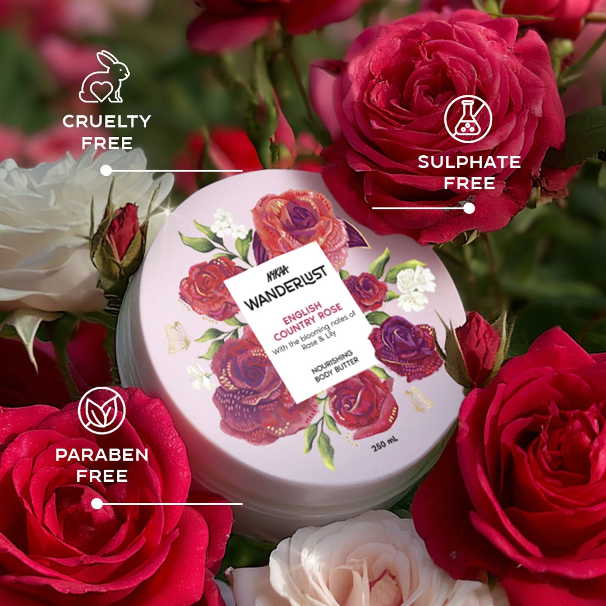 Wanderlust English Country Rose Body Butter  Grab2Buy Wanderlust Grab2Buy