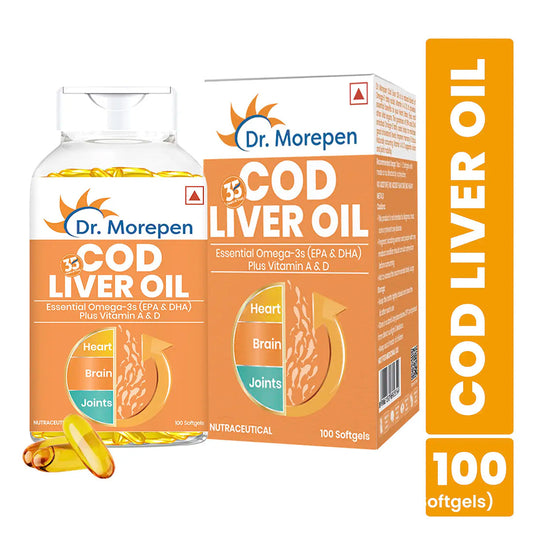 Dr. Morepen Cod Liver Oil Softgels - Grab2buy