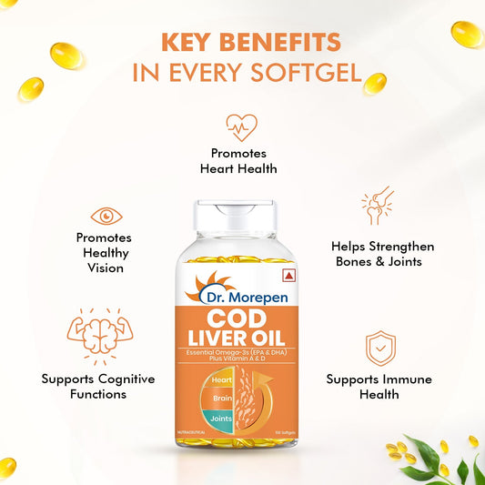 Dr. Morepen Cod Liver Oil Softgels 