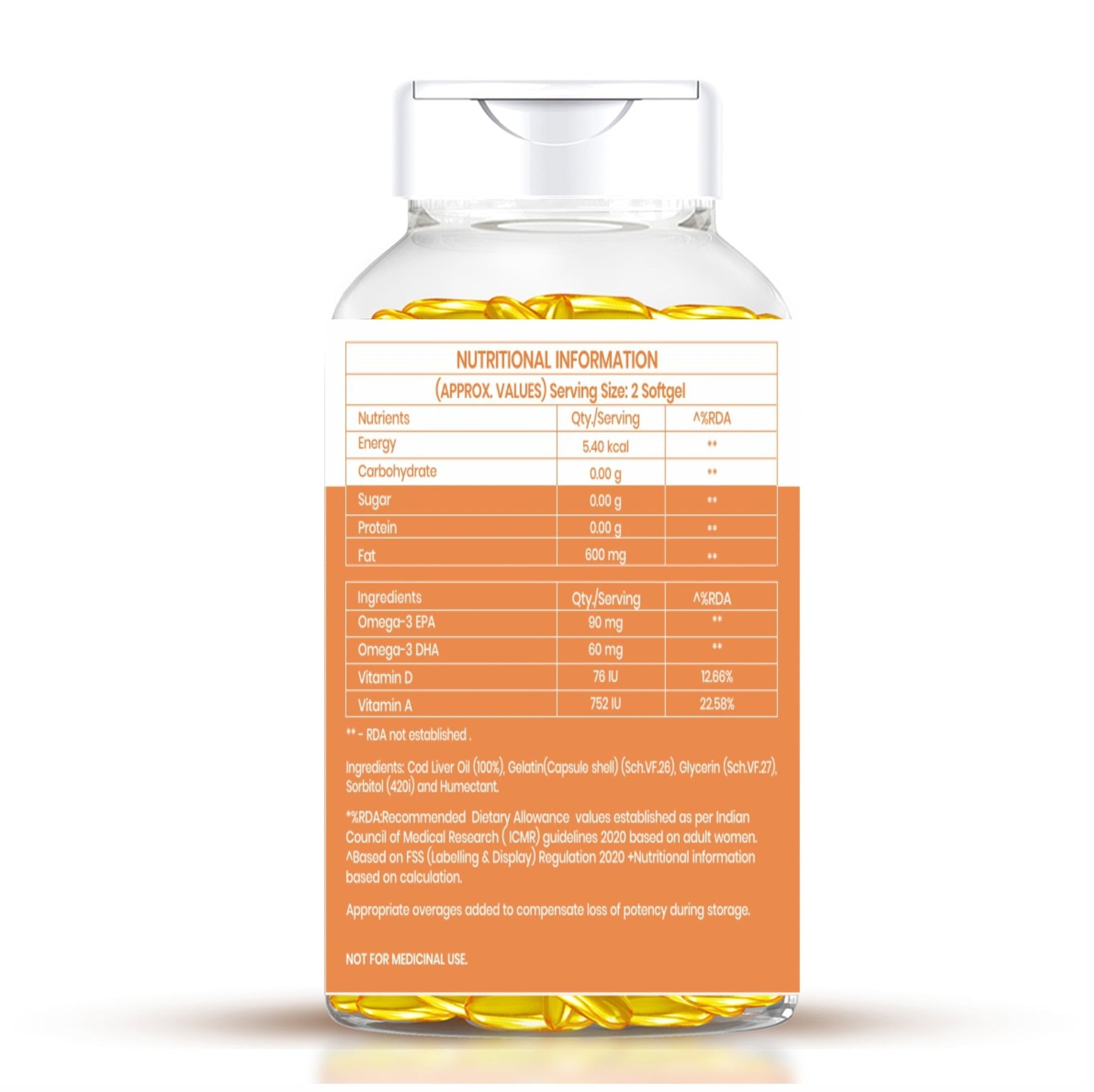 Dr. Morepen Cod Liver Oil Softgels 