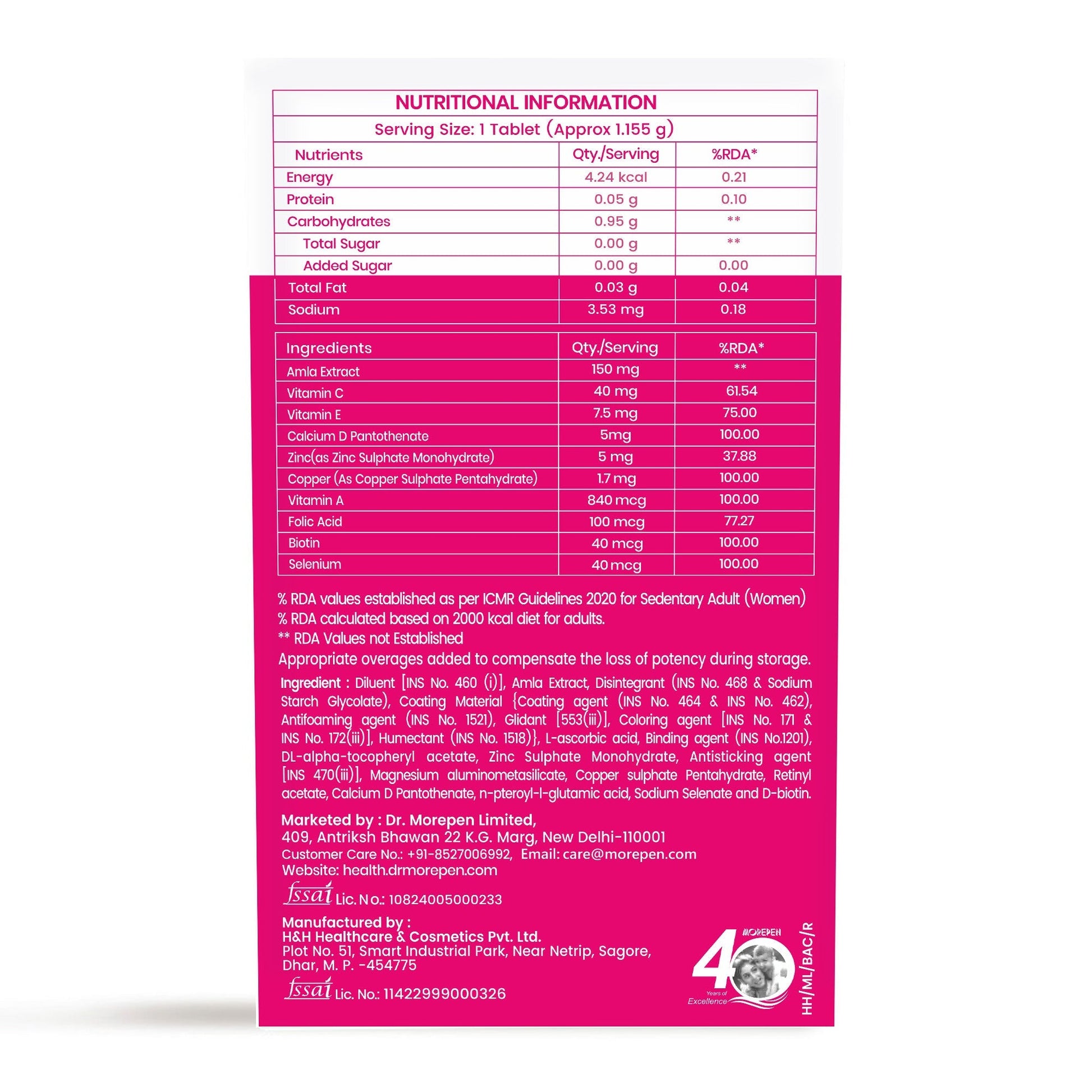 Dr. Morepen Biotin Plus Tablets 