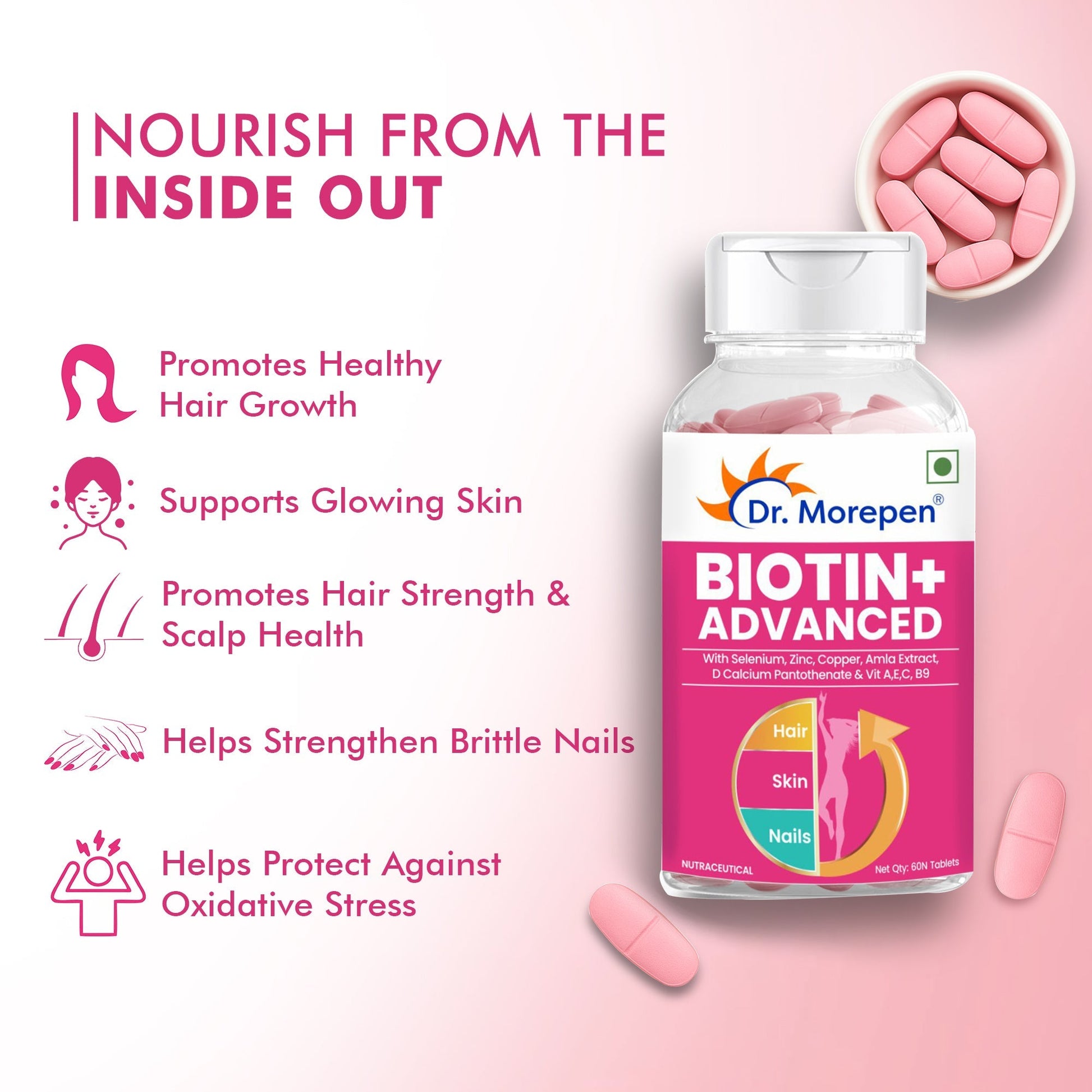 Dr. Morepen Biotin Plus Tablets 