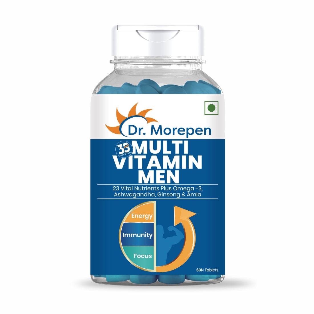 Dr. Morepen Multivitamins For Men With Omega 3 & Herbs - Grab2buy