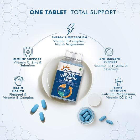 Dr. Morepen Multivitamins For Men With Omega 3 & Herbs 
