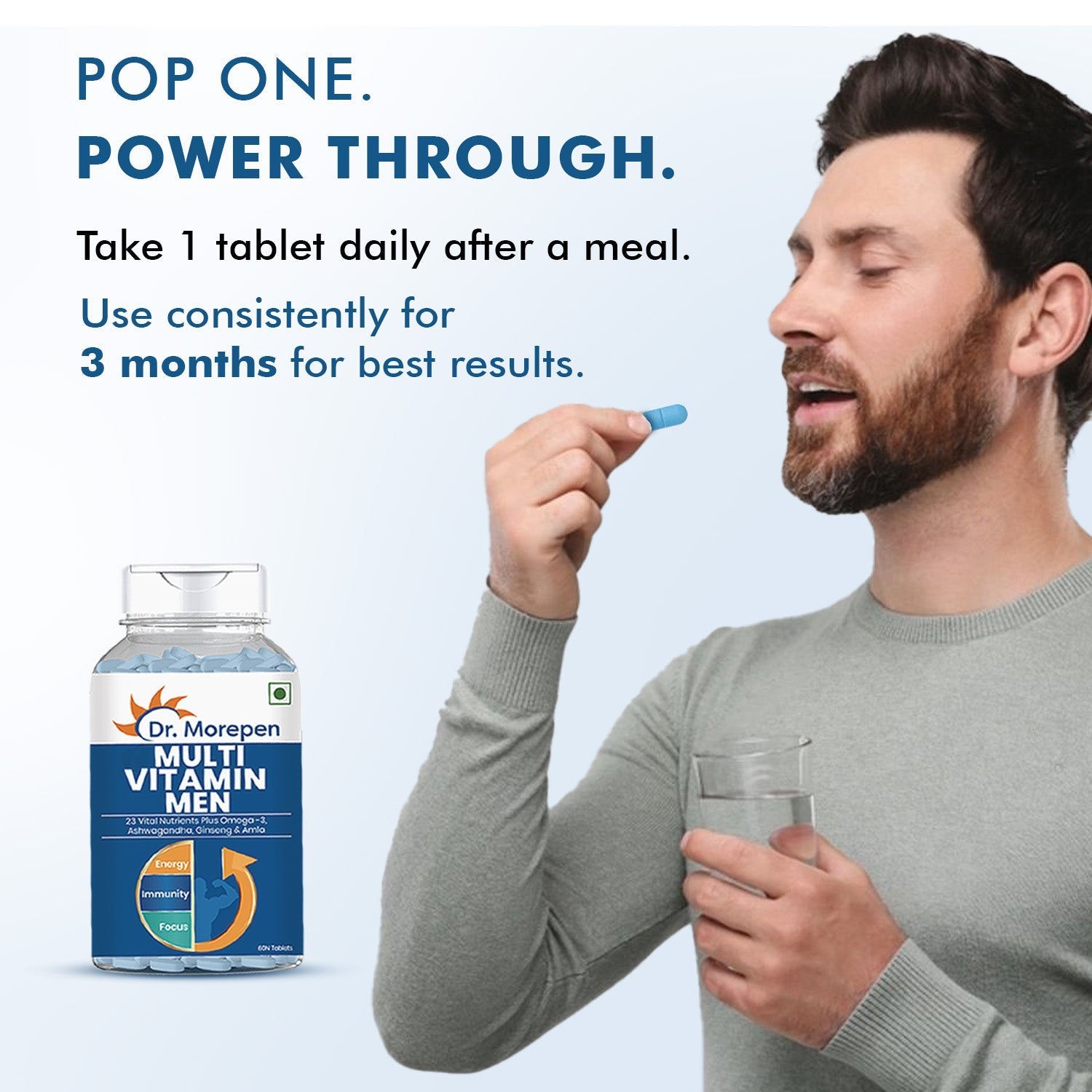 Dr. Morepen Multivitamins For Men With Omega 3 & Herbs 