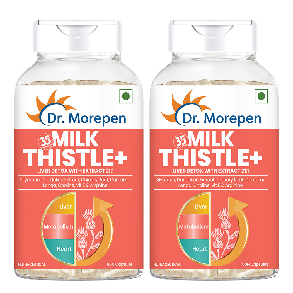 Dr. Morepen Milk Thistle+ Capsules For Liver Health 