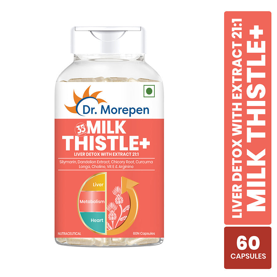 Dr. Morepen Milk Thistle+ Capsules For Liver Health - Grab2buy