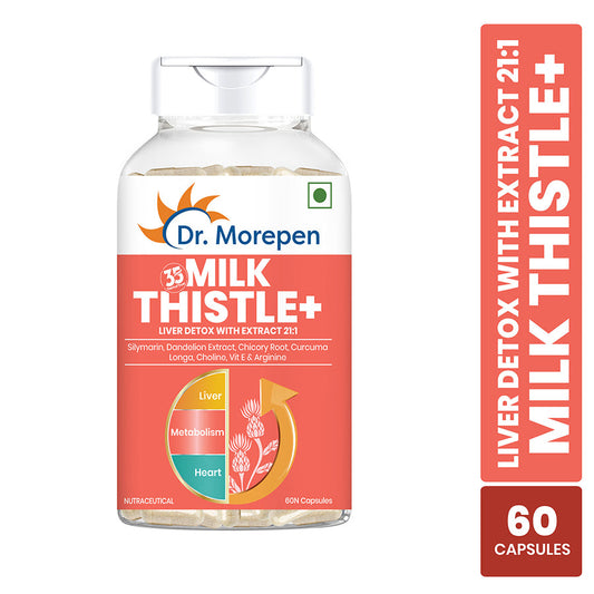 Dr. Morepen Milk Thistle+ Capsules For Liver Health - Grab2buy