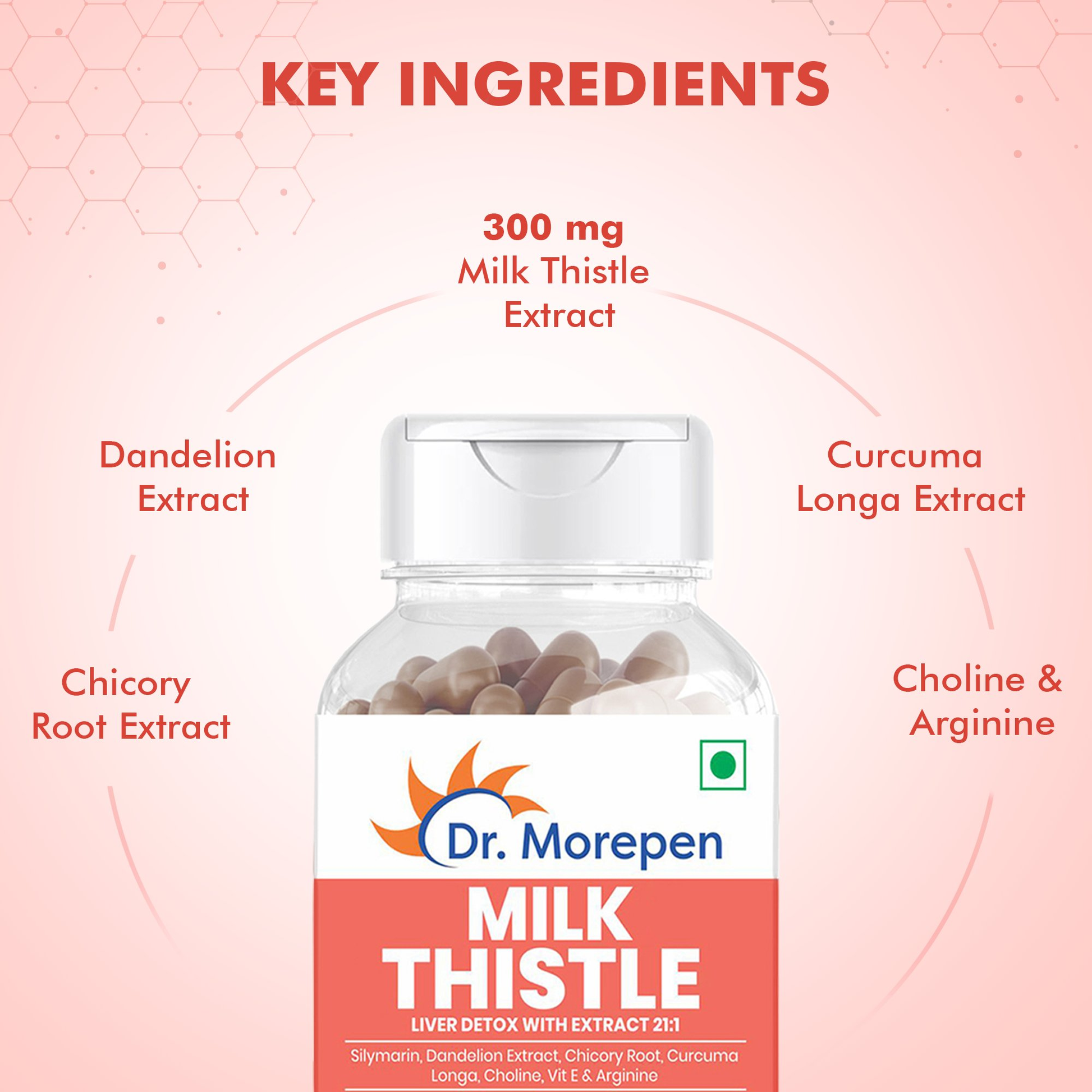 Dr. Morepen Milk Thistle+ Capsules For Liver Health 