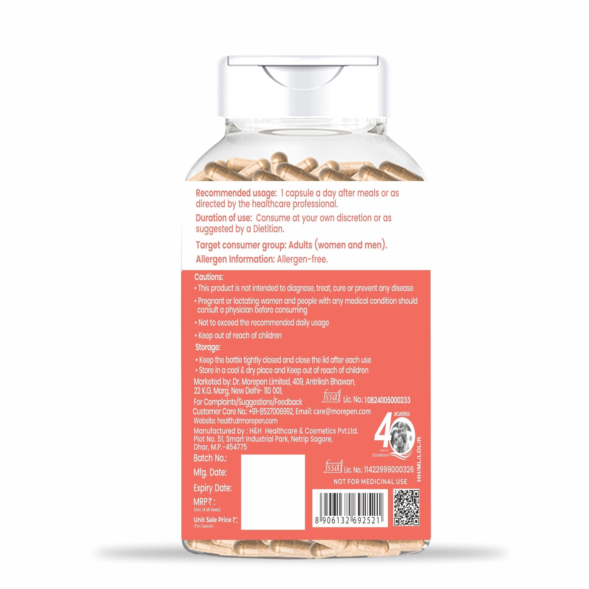Dr. Morepen Milk Thistle+ Capsules For Liver Health 