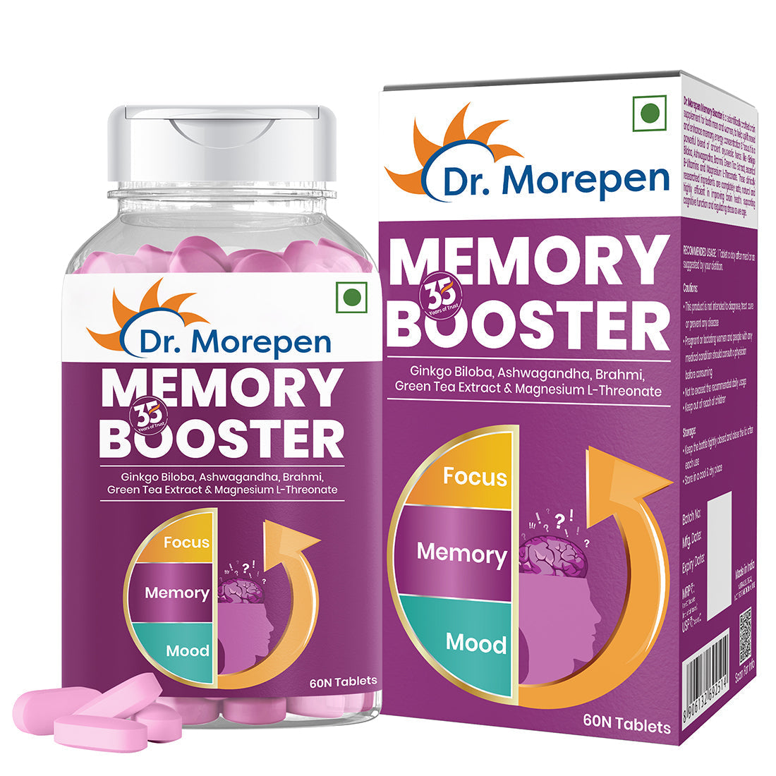 Dr. Morepen Memory Focus & Mood Tablets 