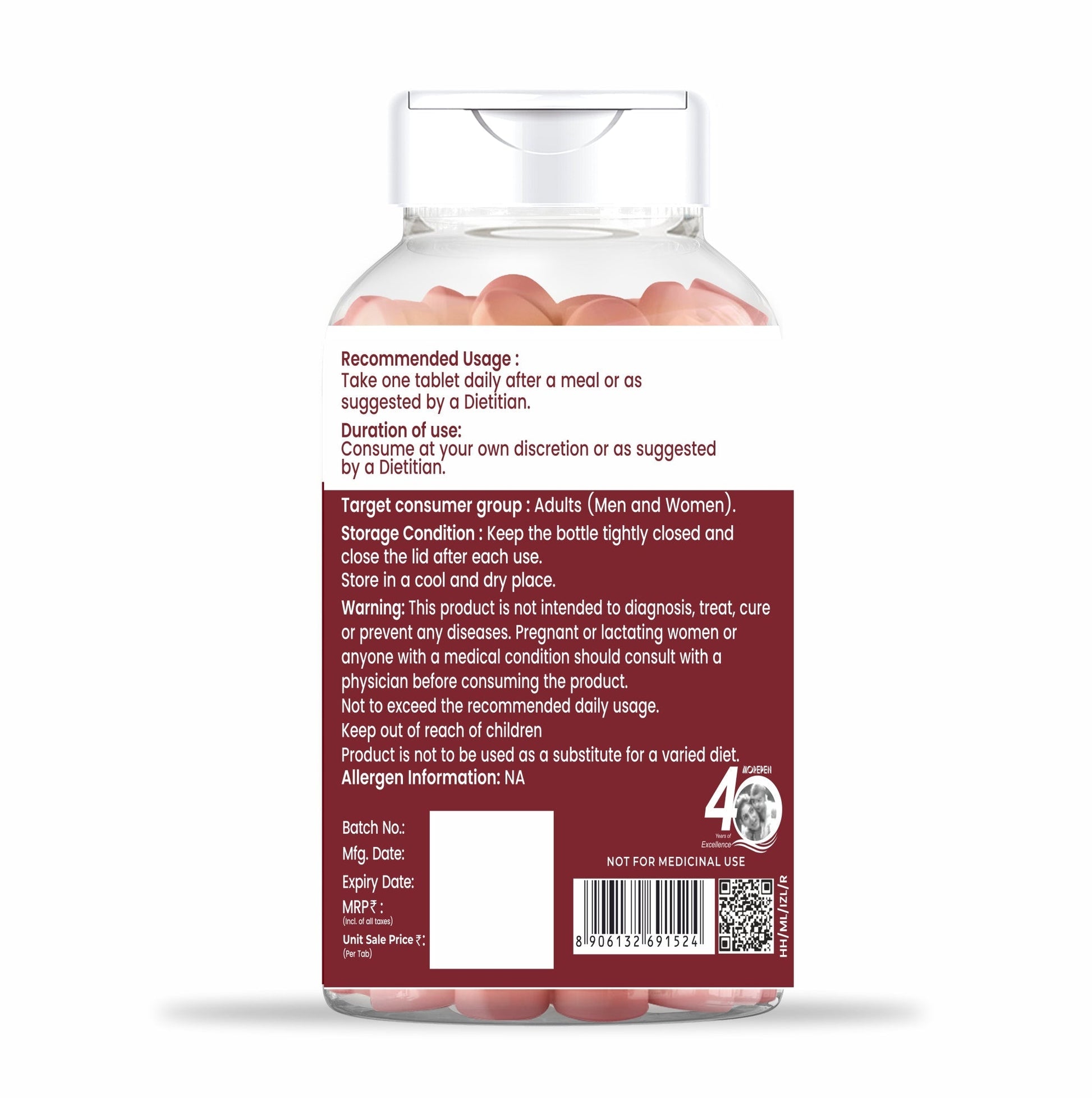 Dr. Morepen Iron & Zinc Tablets 