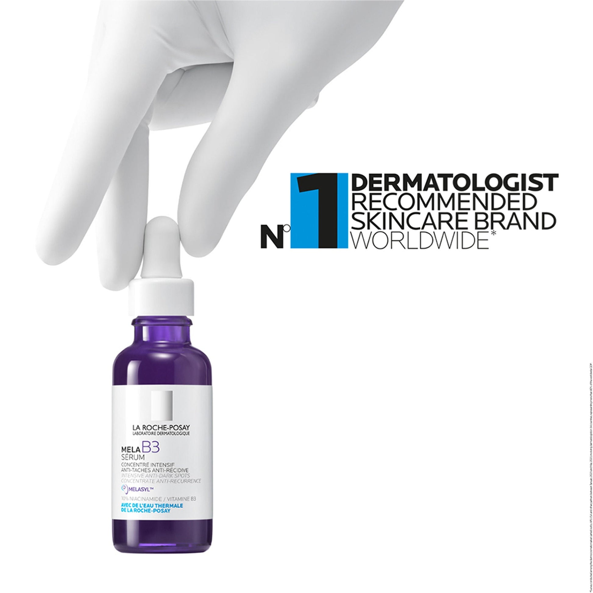 La Roche-Posay Mela B3 Serum, For Anti-Dark Spots & Pigmented Skin with Melasyl + 10% Niacinamide