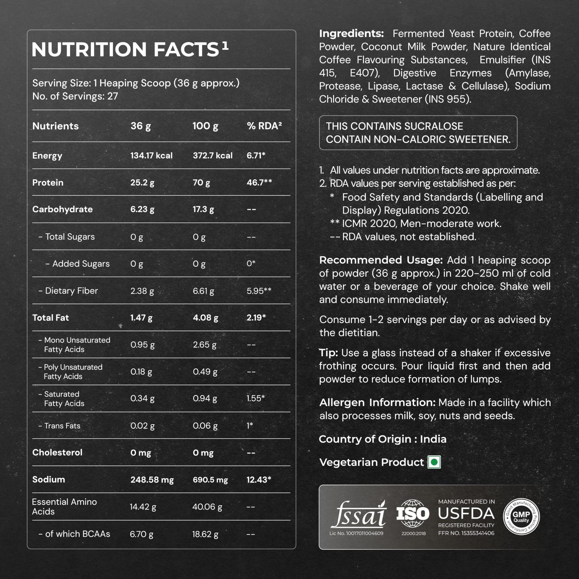 Nutrabay Yeast Protein Powder
