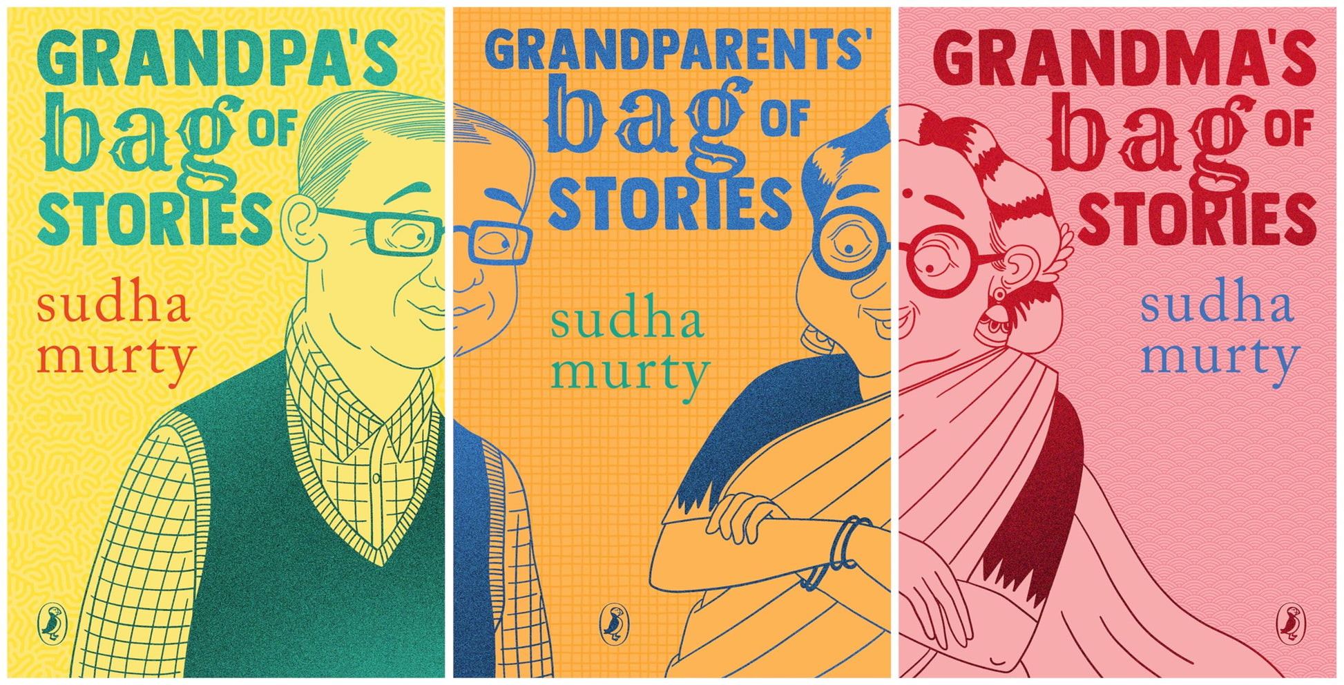 A Bagful of Stories: A Gift Edition Boxset of Grandma’s, Grandpa’s and Grandparents’ Bag of Stories by Sudha Murty 