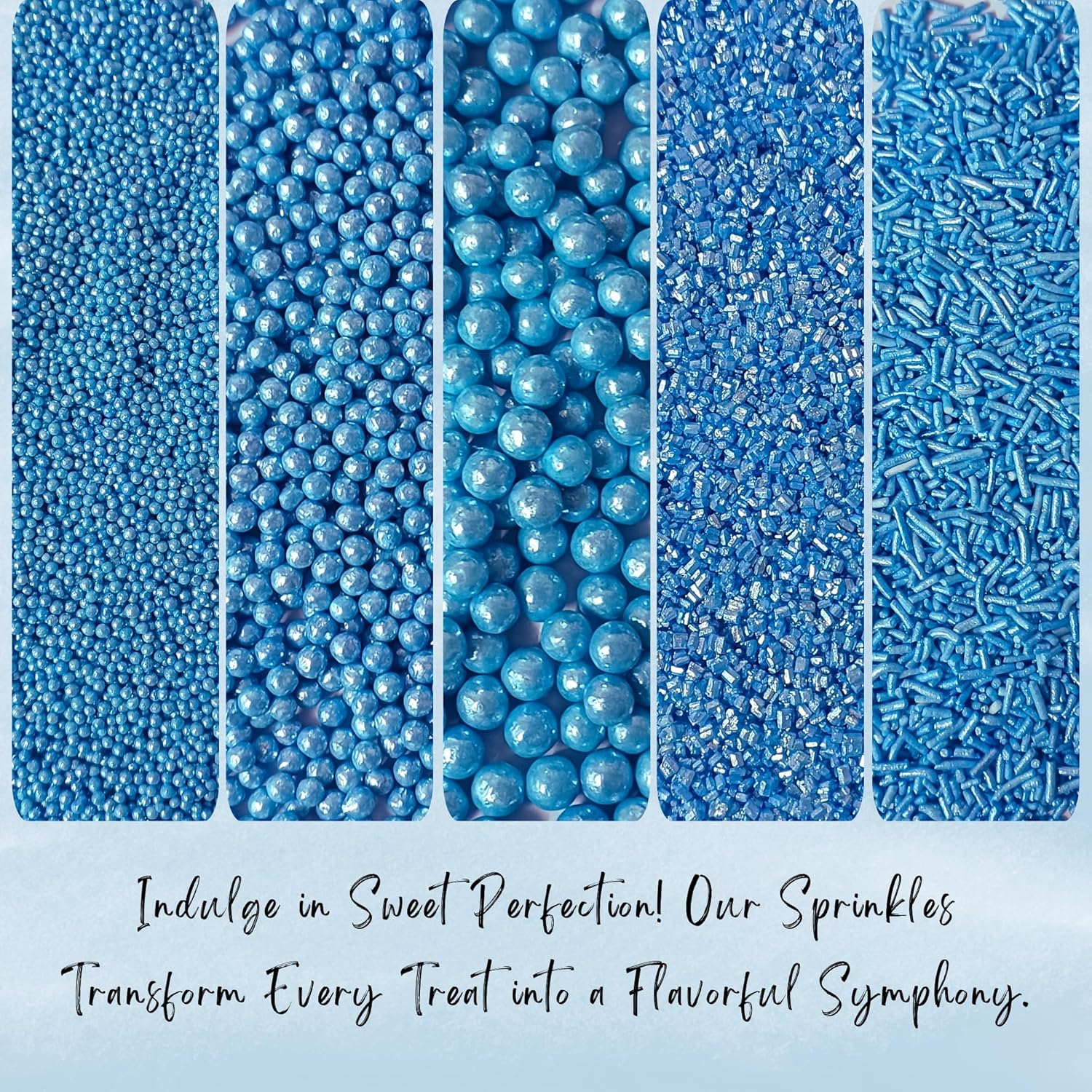 Confect Sprinkles for Cakes & Cupcakes Decoration | USP-9(Bright Blue)