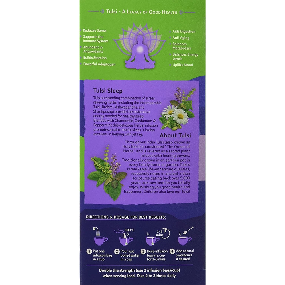 Organic India Tulsi Sleep Tea (25 Tea Bags) 