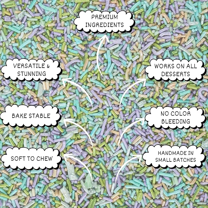 Confect Rainbow Sprinkles for Decoration 08