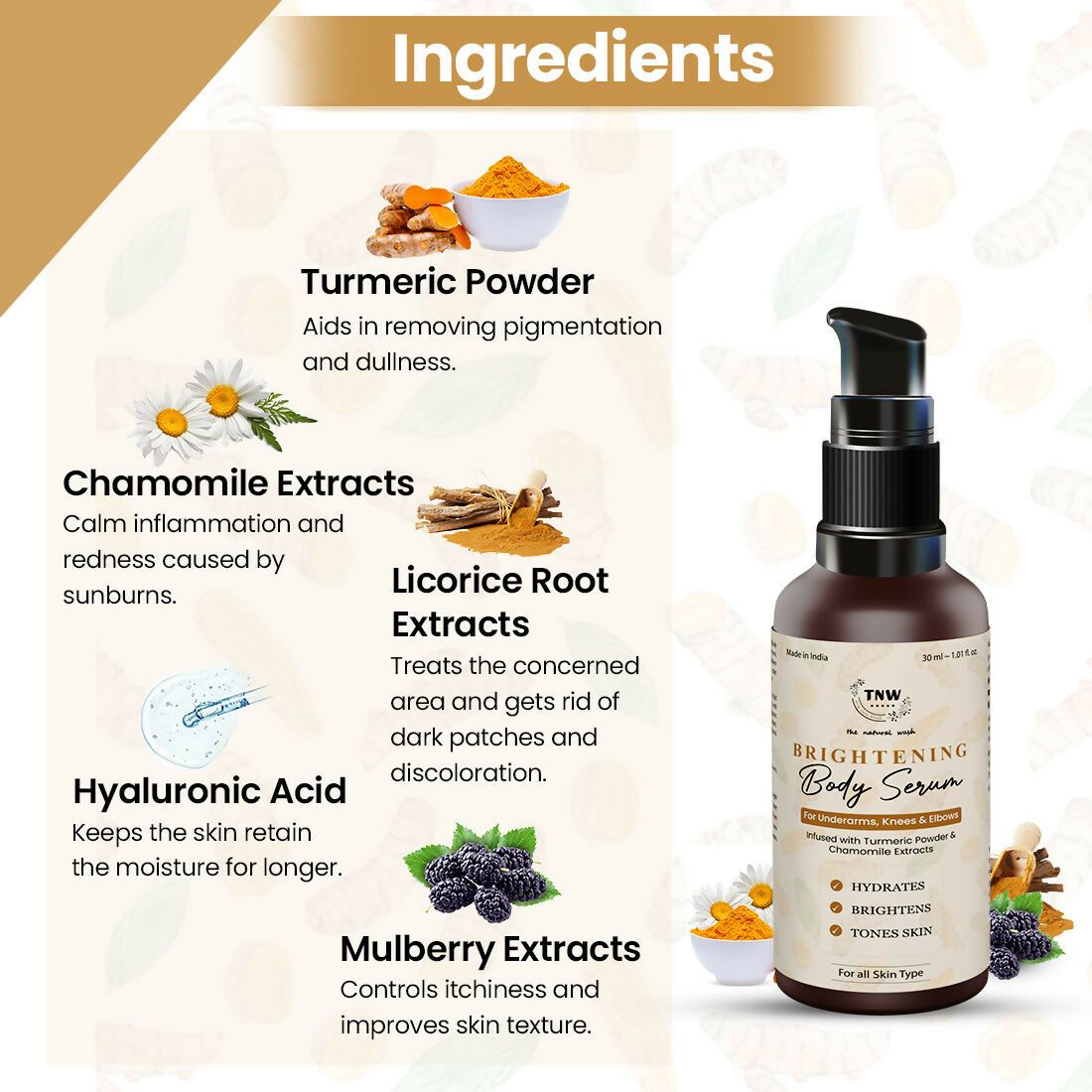 The Natural Wash Brightening Body Serum  Grab2Buy The Natural Wash Grab2Buy