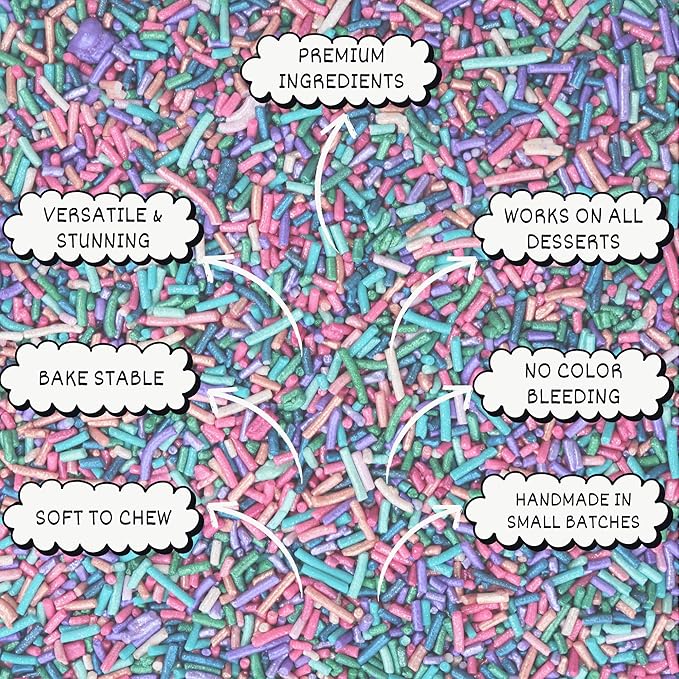 Confect Rainbow Sprinkles for Decoration 06