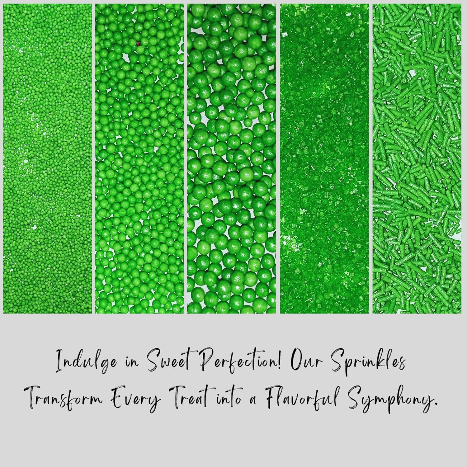 Confect Sprinkles for Cakes & Cupcakes Decoration | USP-11(Pea Green)