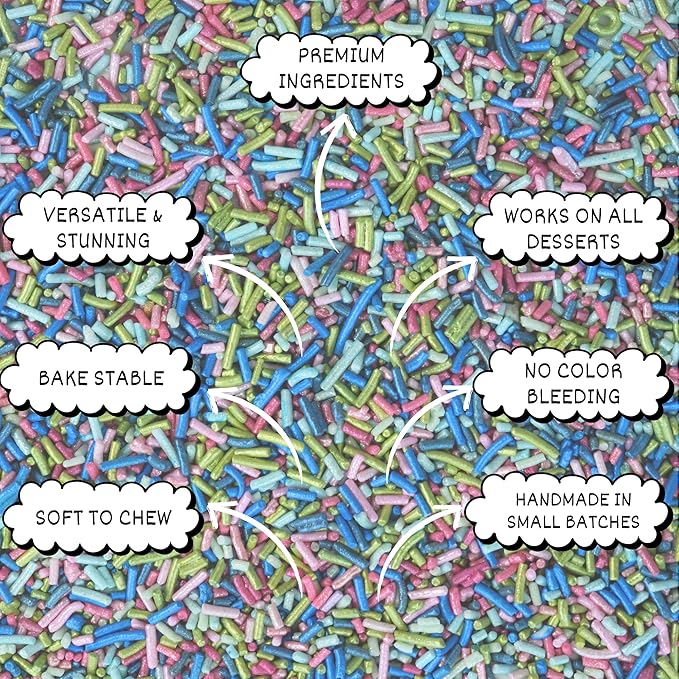 Confect Rainbow Sprinkles for Decoration 10