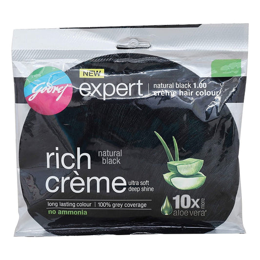 Godrej Expert Rich Creme Hair Natural Black Colour - Grab2buy