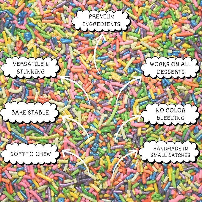 Confect Rainbow Sprinkles for Decoration 13