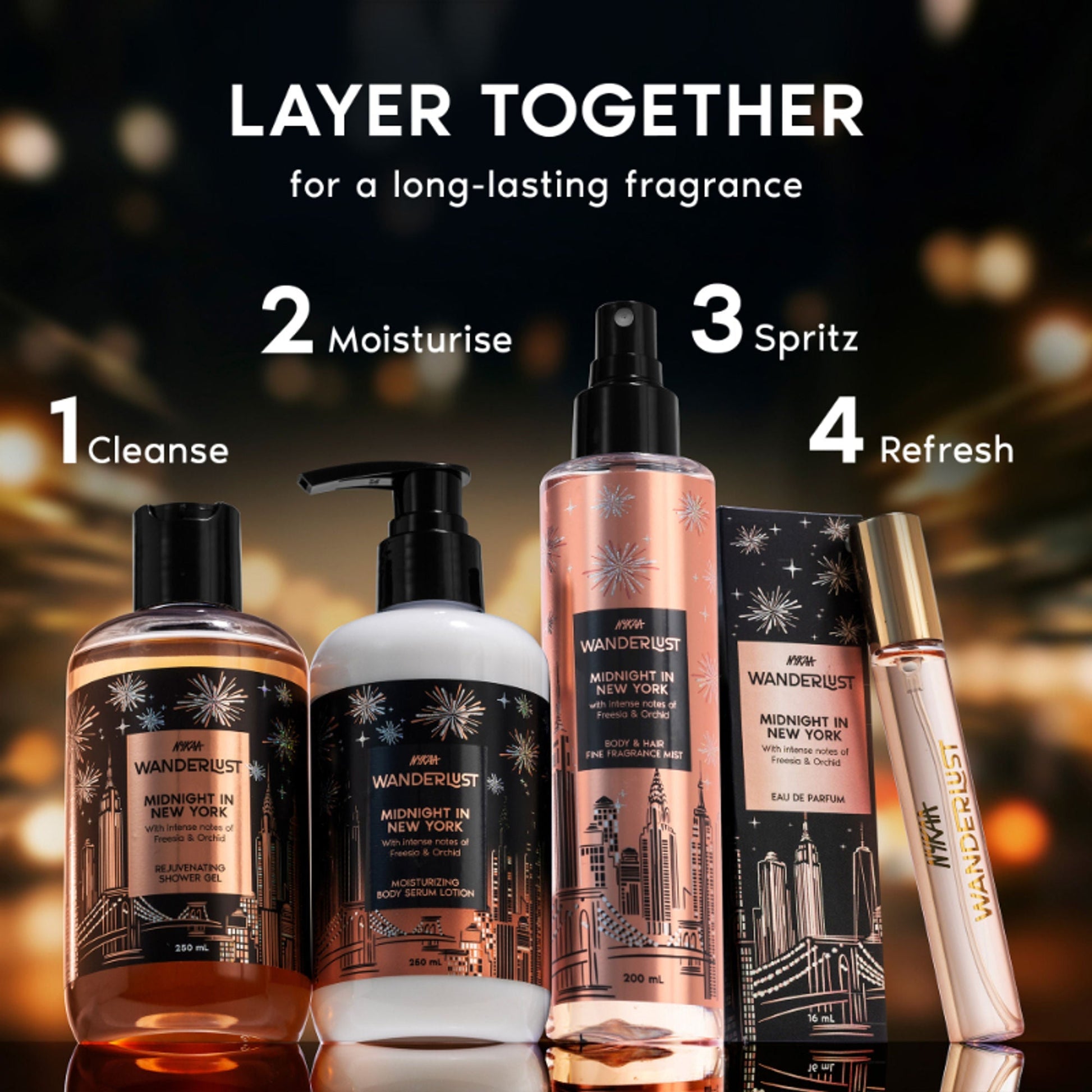 Wanderlust Fragrance Mist For Her - Midnight In New York  Grab2Buy Wanderlust Grab2Buy