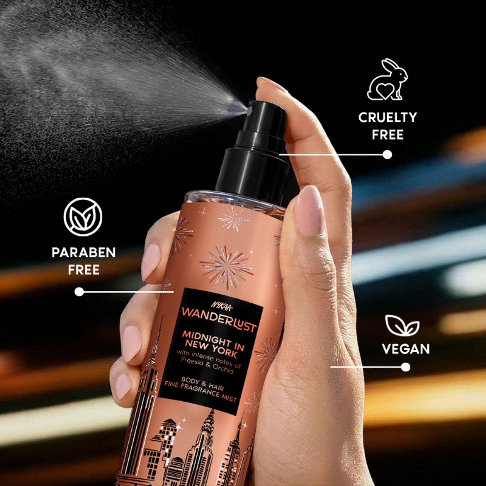 Wanderlust Fragrance Mist For Her - Midnight In New York  Grab2Buy Wanderlust Grab2Buy