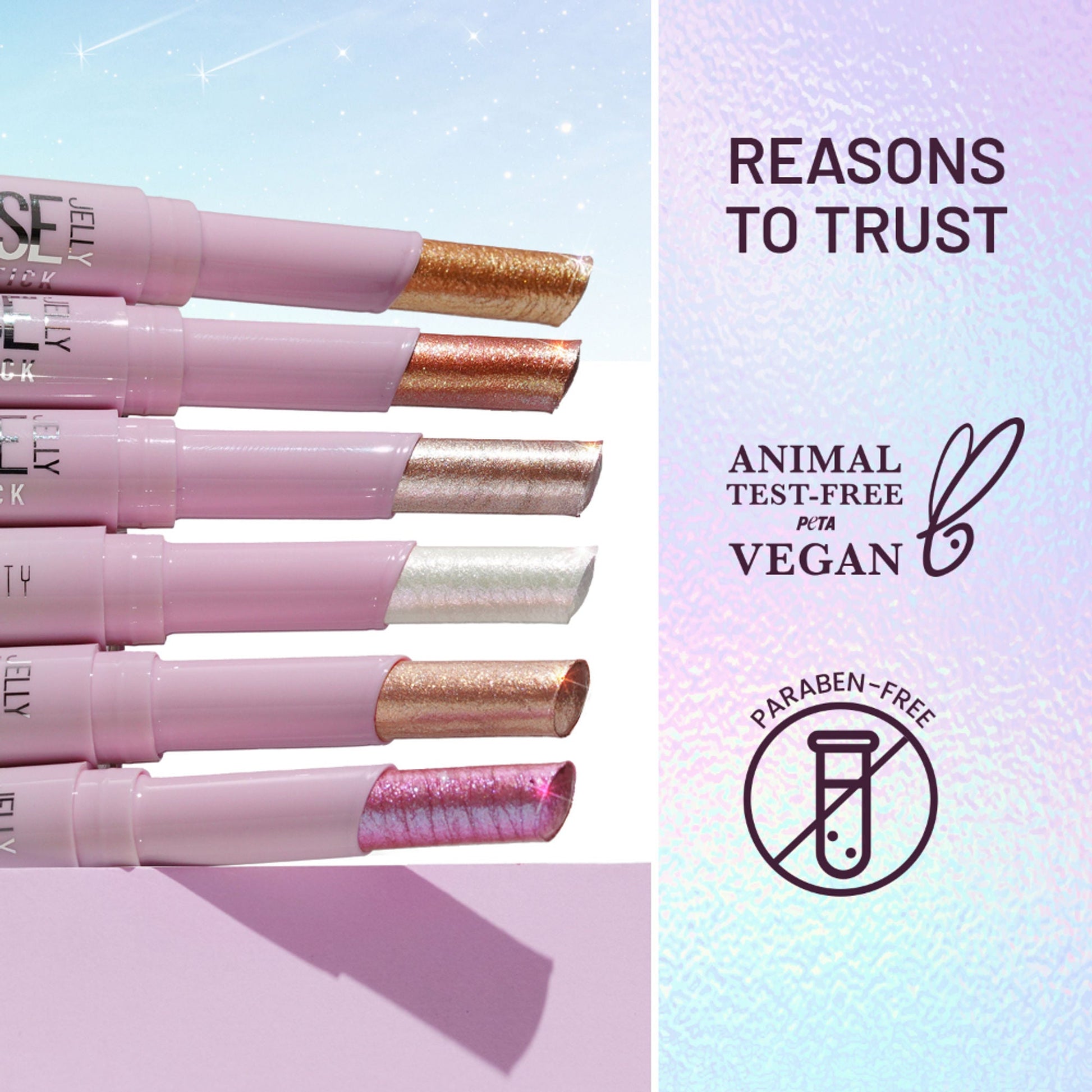 Swiss Beauty Jelly Verse Glow Eyeshadow Stick , Rich Color Payoff, Crease-Proof - Orbit Gleam