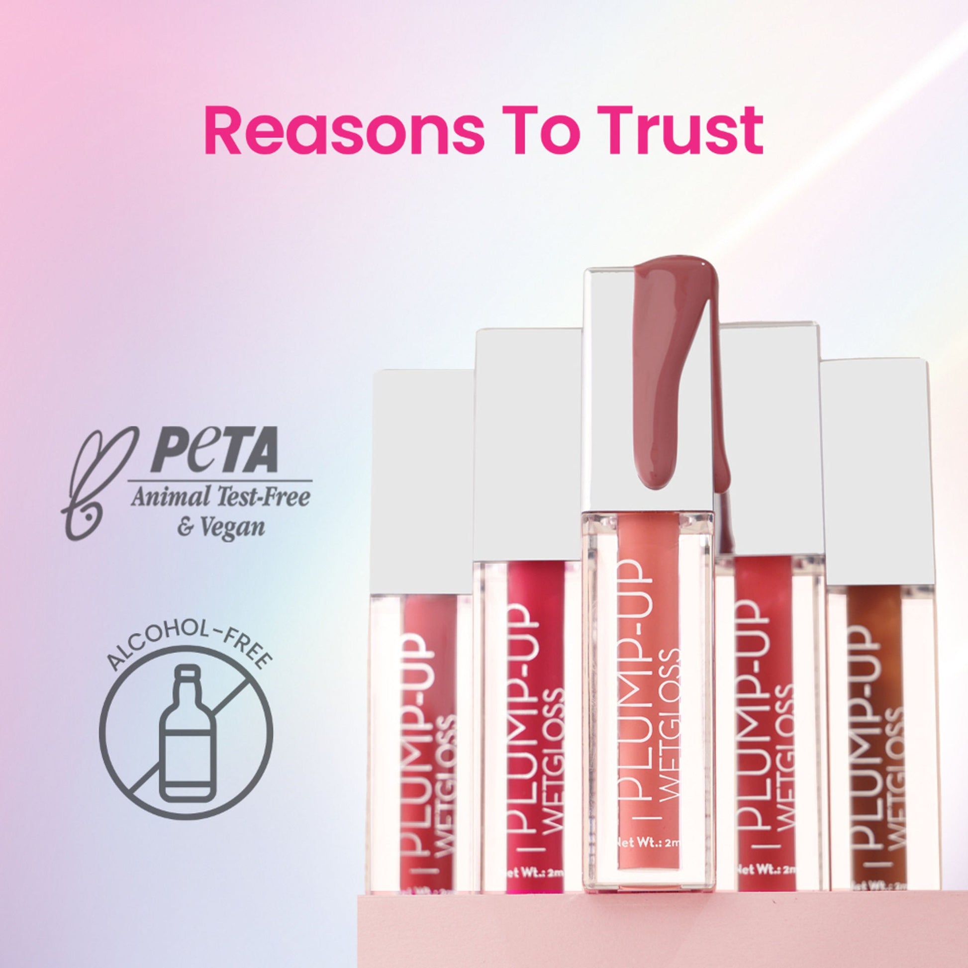 Swiss Beauty Plump Up Wet Lip Gloss For Glossy And Fuller Lips - 9 Berrilicious