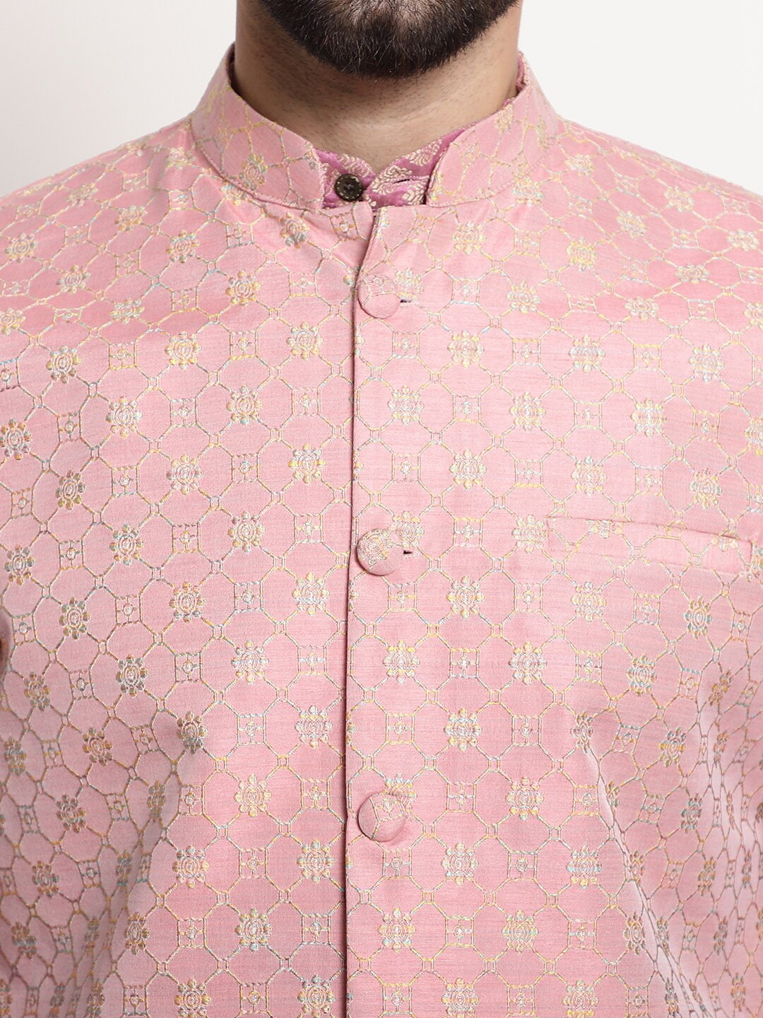 Sojanya Ethnic Motifs Woven Design Kurta With Churidar 