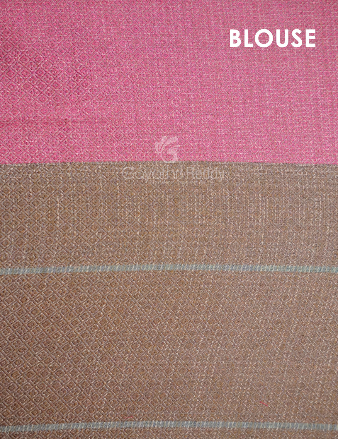 Combo of Cream and Pink with Floral Buttes Banarasi Munga Kota Saree By Gayathri Reddy Designer Studio - Grab2buy