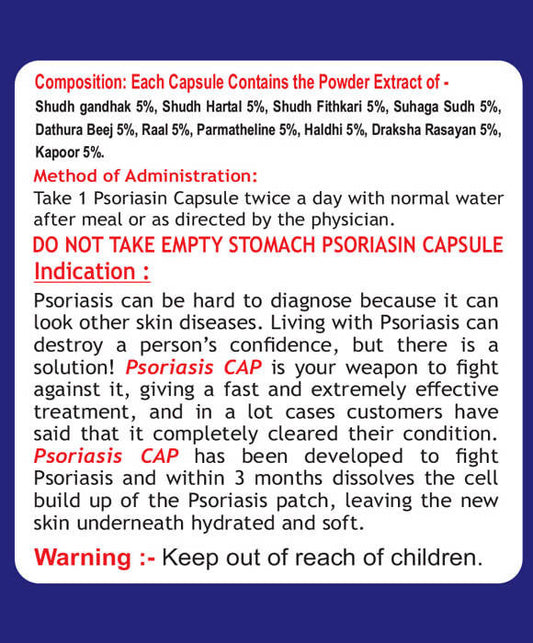 Ayurvedshakti Psoriasin Capsules - Grab2buy