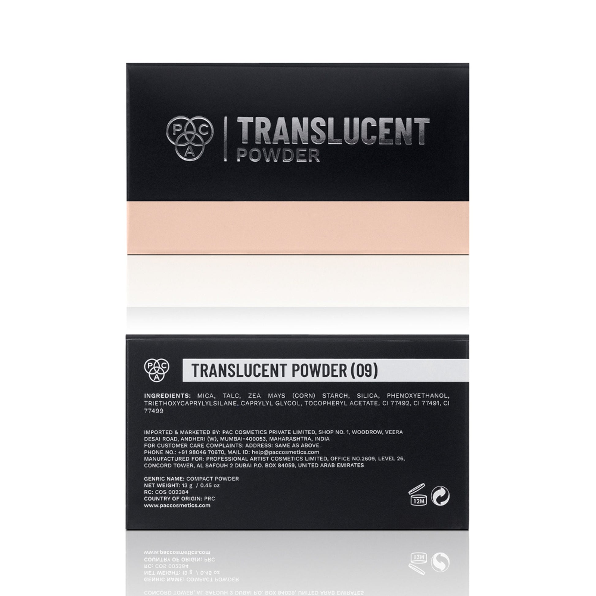 PAC Studio Translucent Powder - 09