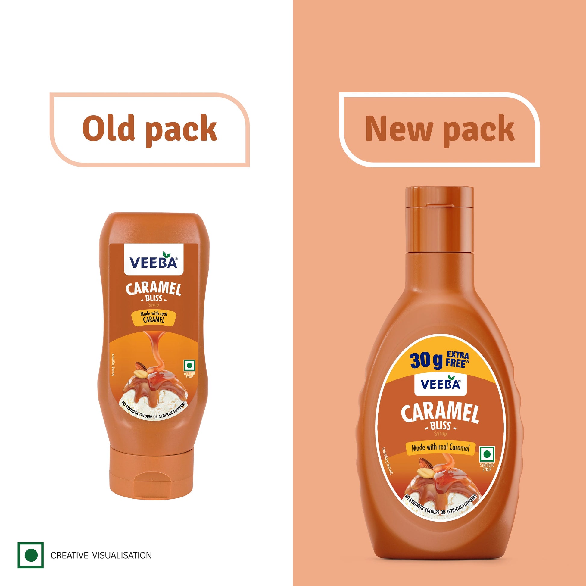 Veeba Caramel Bliss Syrup 