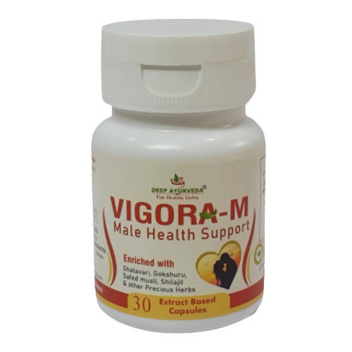 Deep Ayurveda Vigora-M 500mg Veg Capsules - Grab2buy