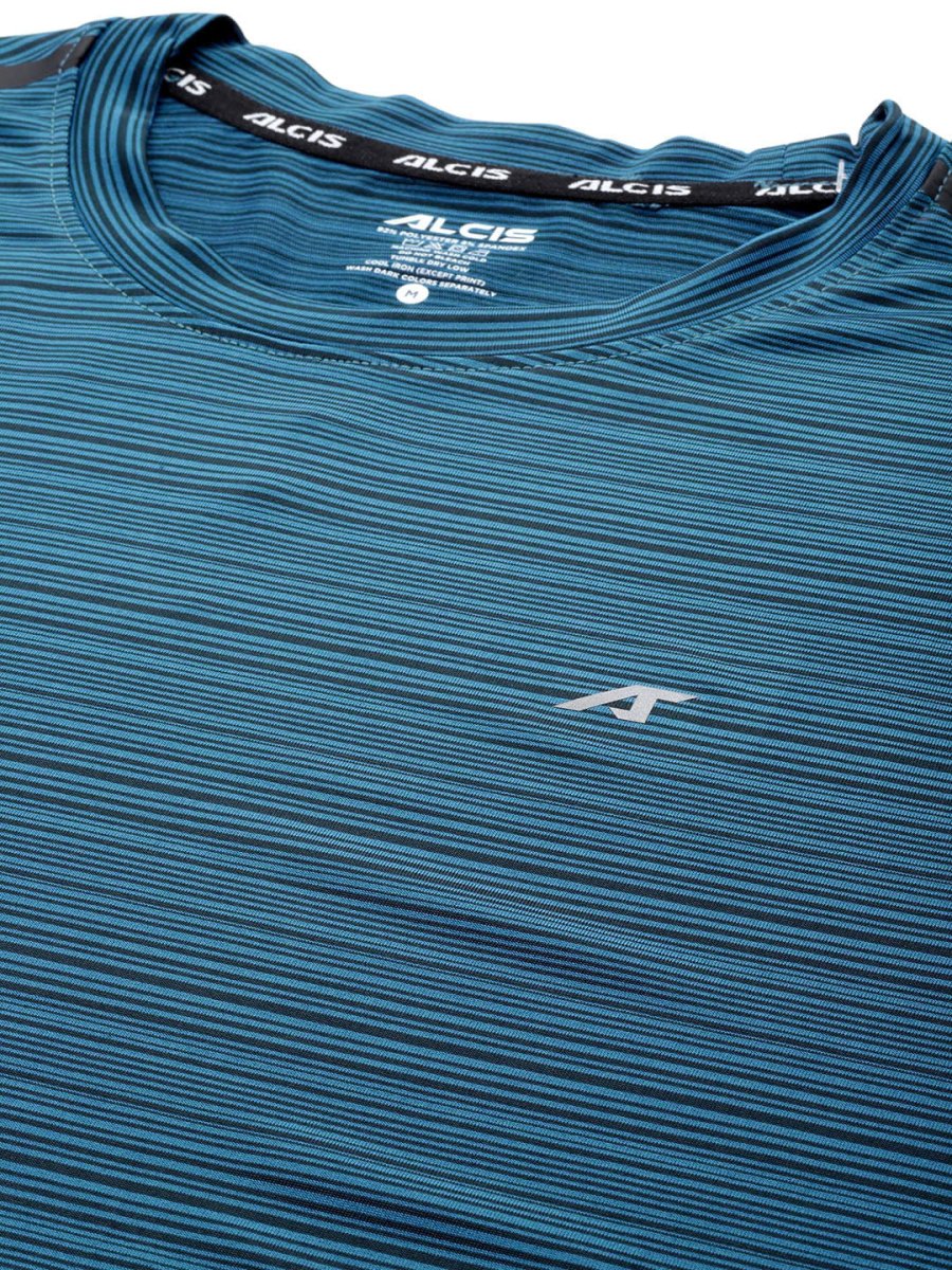 Alcis Striped Anti Static Slim Fit T-shirt 