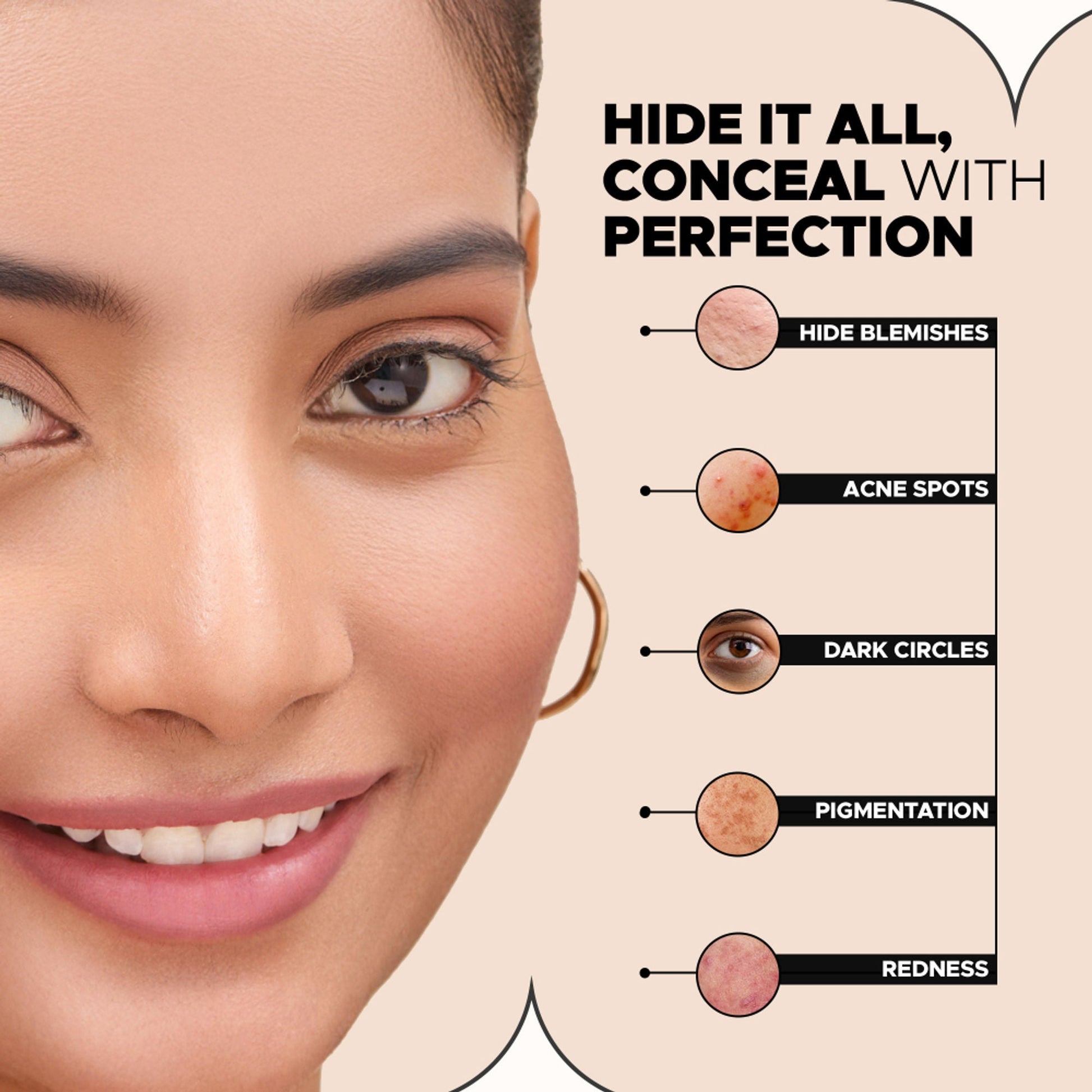 Hilary Rhoda Hide It All Matte Cover Concealer - Fair 02