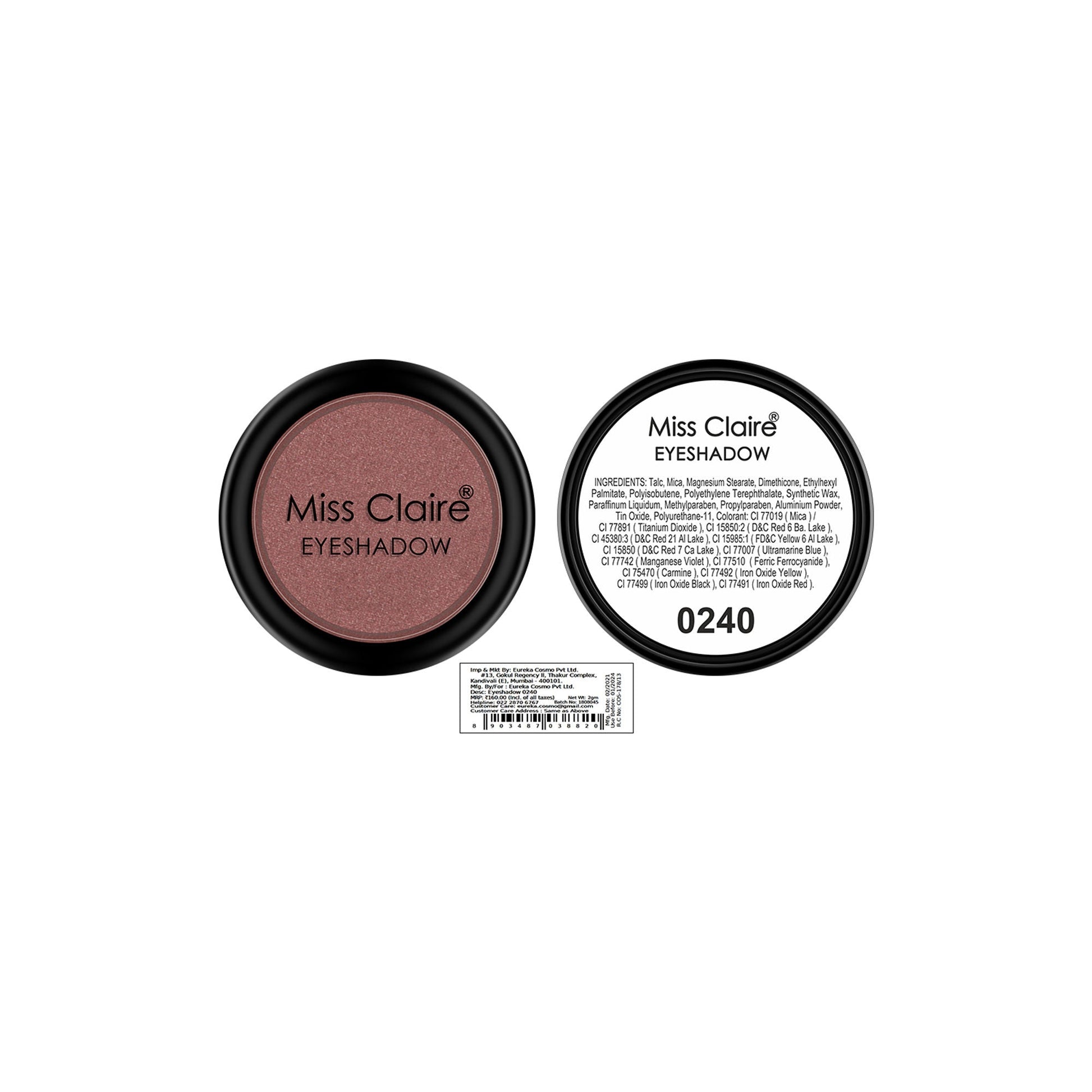 Miss Claire Single Eyeshadow - 240 | Swadesiicart
