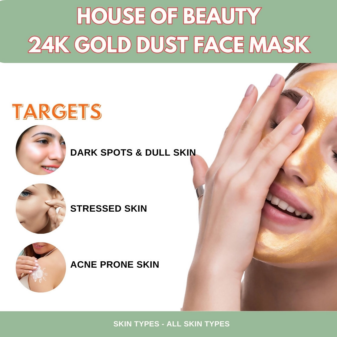 House of Beauty 24K Gold Dust Face Mask 