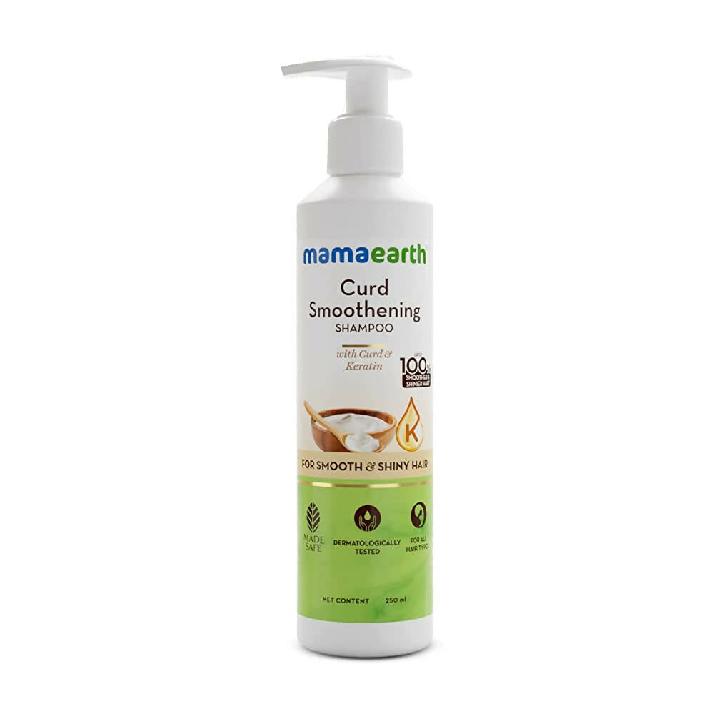 Mamaearth Curd Smoothening Shampoo for Smooth & Shiny Hair - Grab2buy