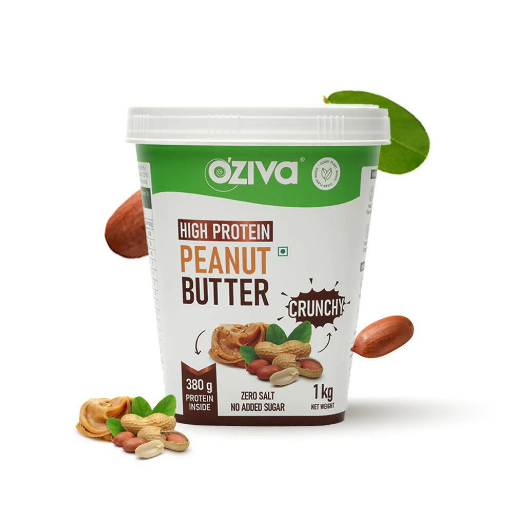 OZiva Natural Peanut Butter-Crunchy 