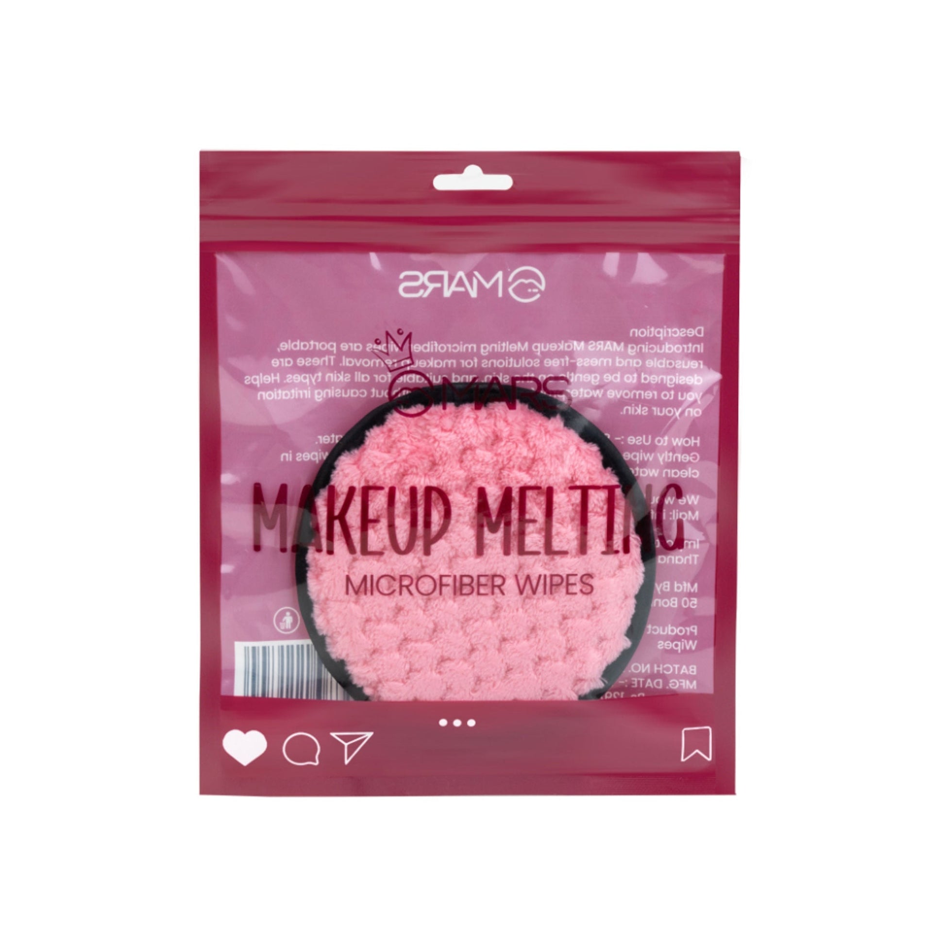 MARS Cosmetics Makeup Melting Microfiber Wipe 