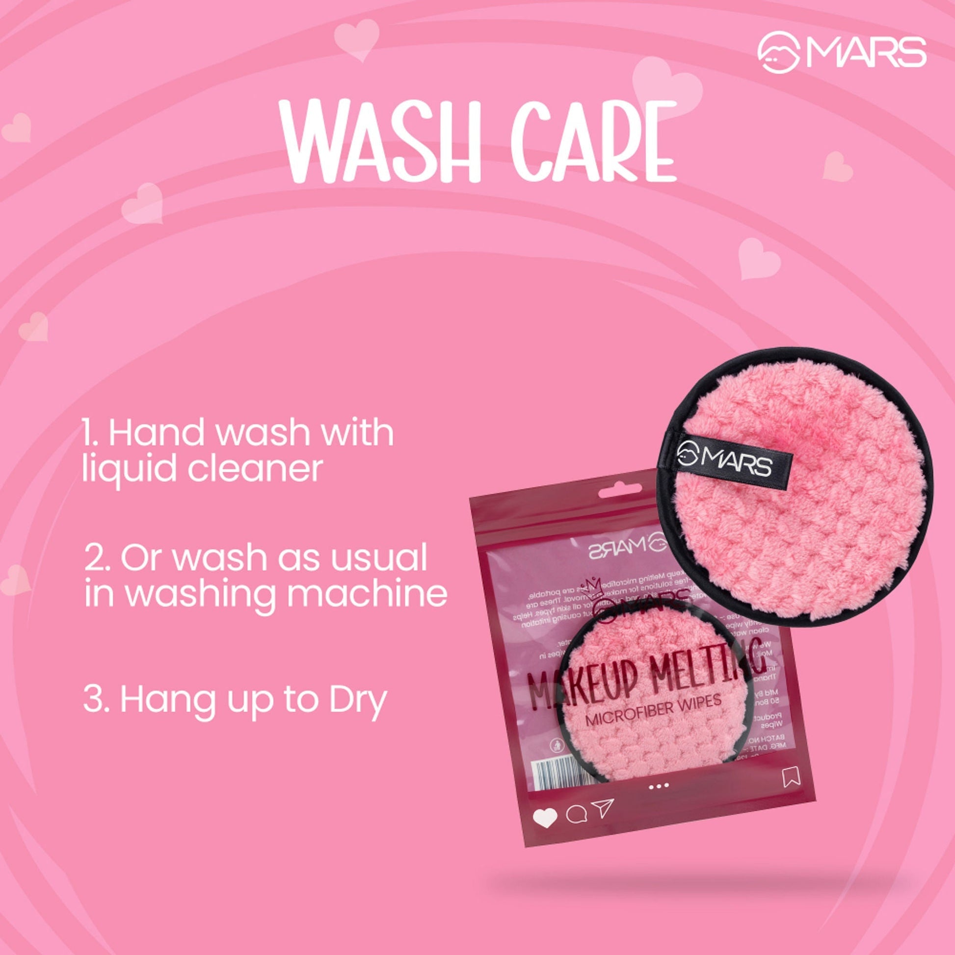 MARS Cosmetics Makeup Melting Microfiber Wipe 