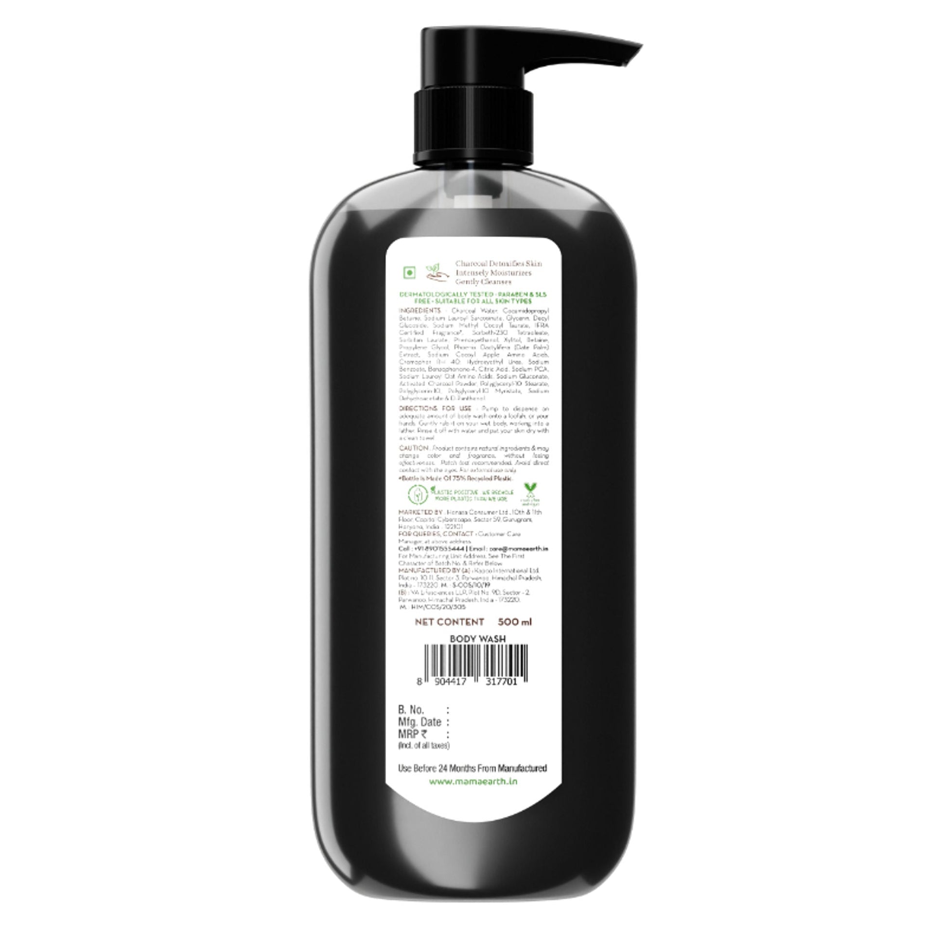 Mamaearth Charcoal Moisturizing Body Wash