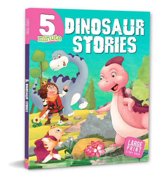 Story Book: 5 Minute Dinosaur Stories - Om Books 