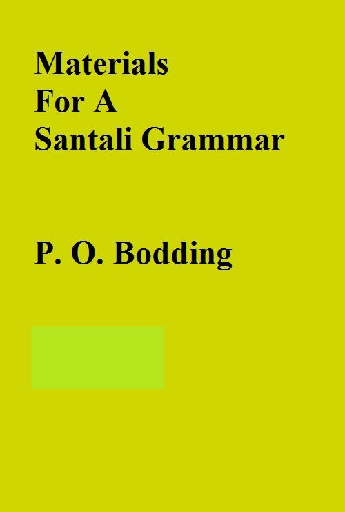 Materials For A Santali Grammar 2 Vols. Set - Gyan Books 